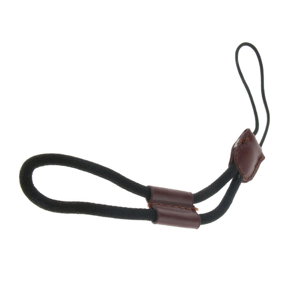 Camera Nylon Hand Wrist Strap Lanyard with PU Leather for Micro SLR Camera -