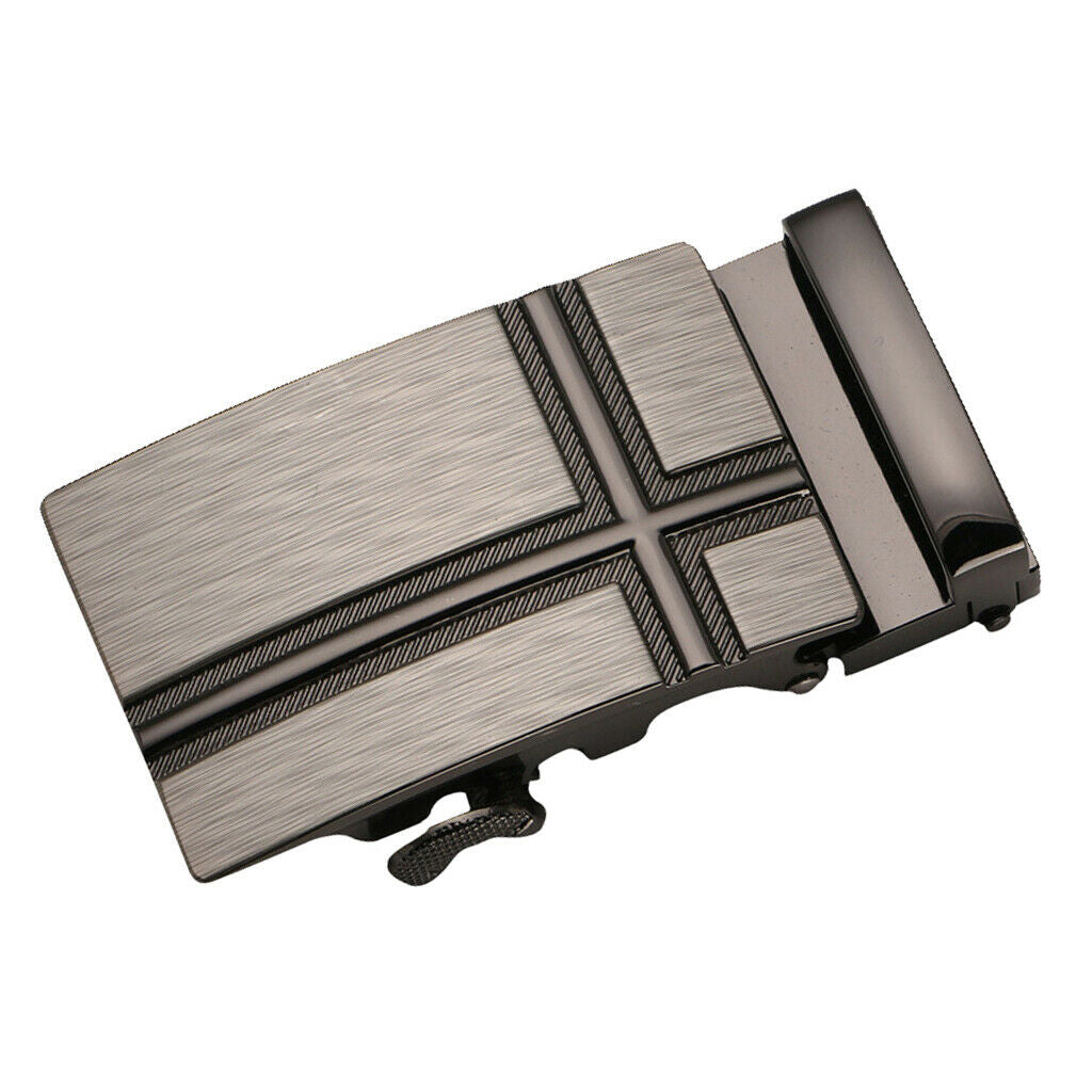 Mens Ratchet Belt Buckle, Automatic Slide Buckle for Belt Strap 35mm 6