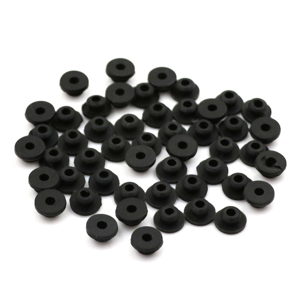 50x Black Silicone Tattoo Needle Rubber Grommets Tattoo Machine Needle Ma.l8