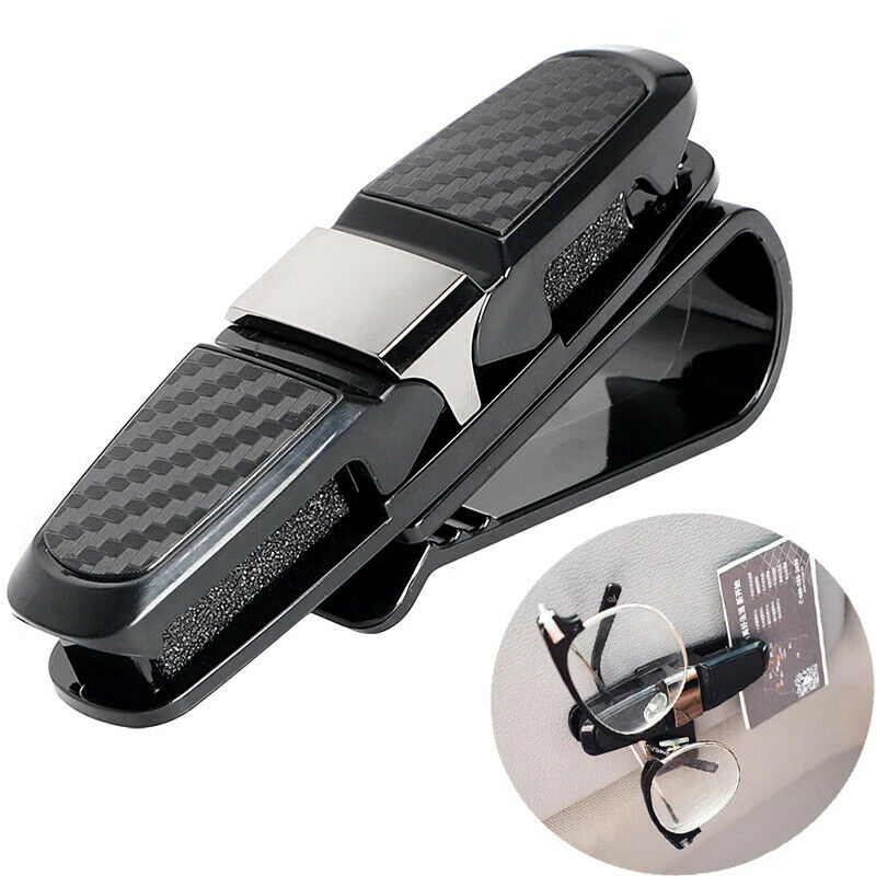 Car Glasses Holder Universal Eyeglasses Holder Cover Auto Sun Visor ClipJ FTDFA