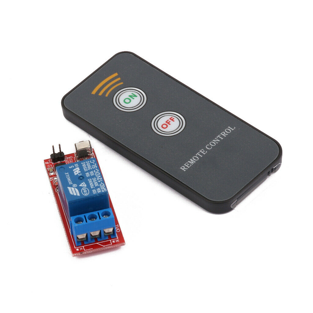 1CH 12V Wireless LED Relay Driver Self Locking Module with Infrared Remote