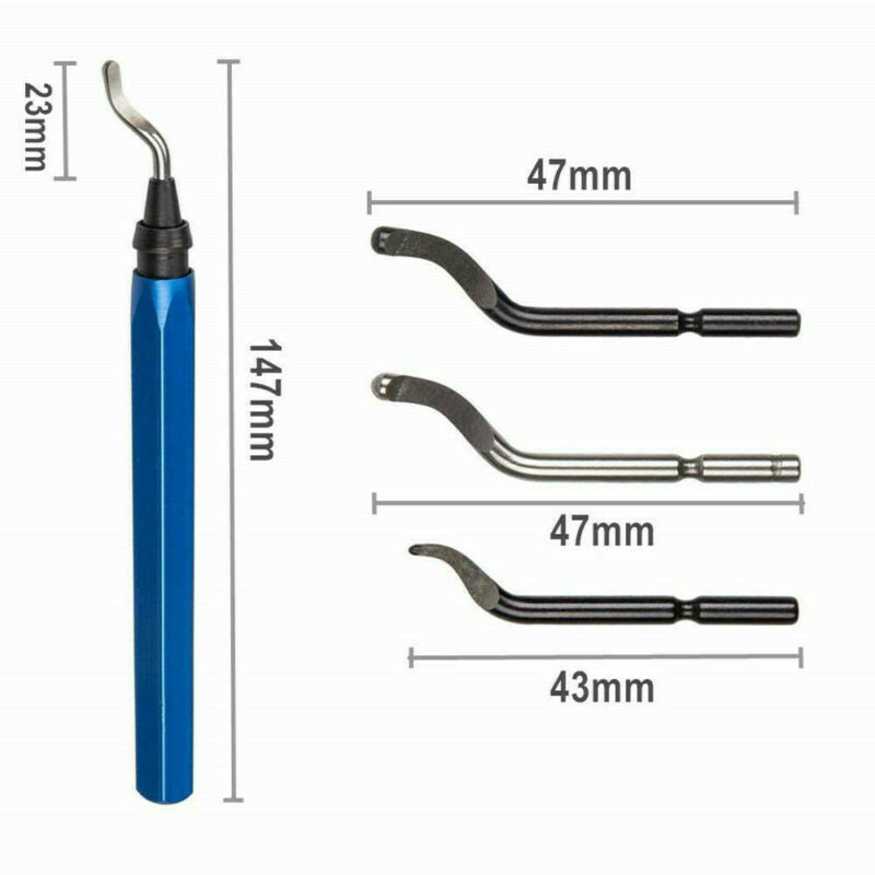 15pcs Rotary Deburr Blades Set Metal Deburring Tool Kit for Wood and Steel