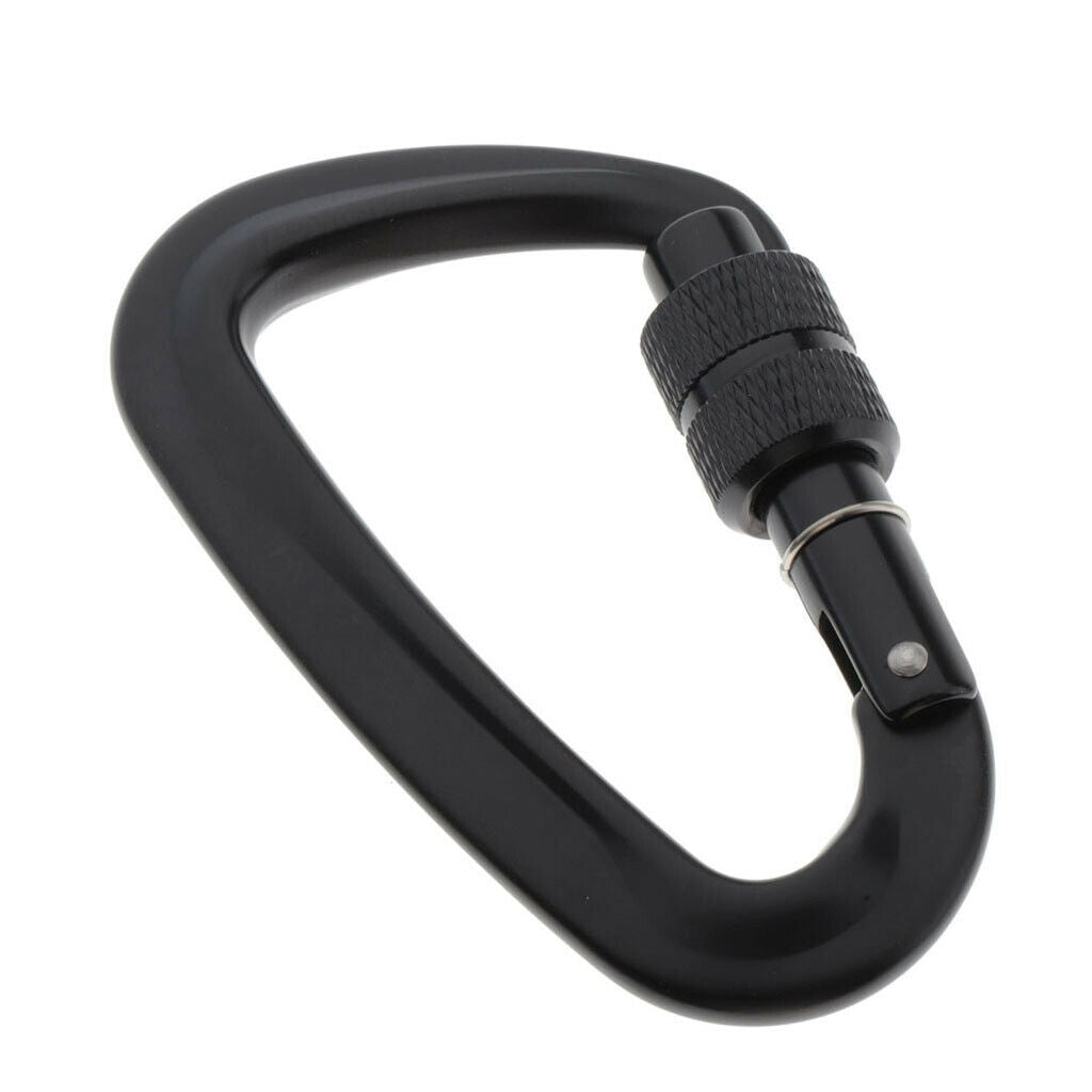 Carabiner Hooks Hammock Locking 7075 Aluminum D Clips with Screw Gate Hammock