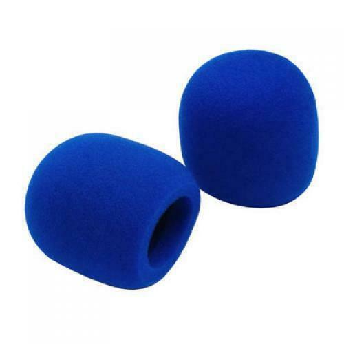 10 Pack Foam Microphone Cover Ball Type Windscreen in Blue