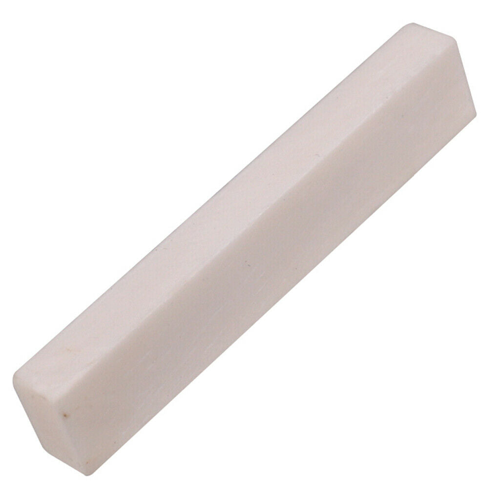 Pack of 4 Bone Blank Nut Birdge Saddle for Electric Bass Ukulele Banjo Accs