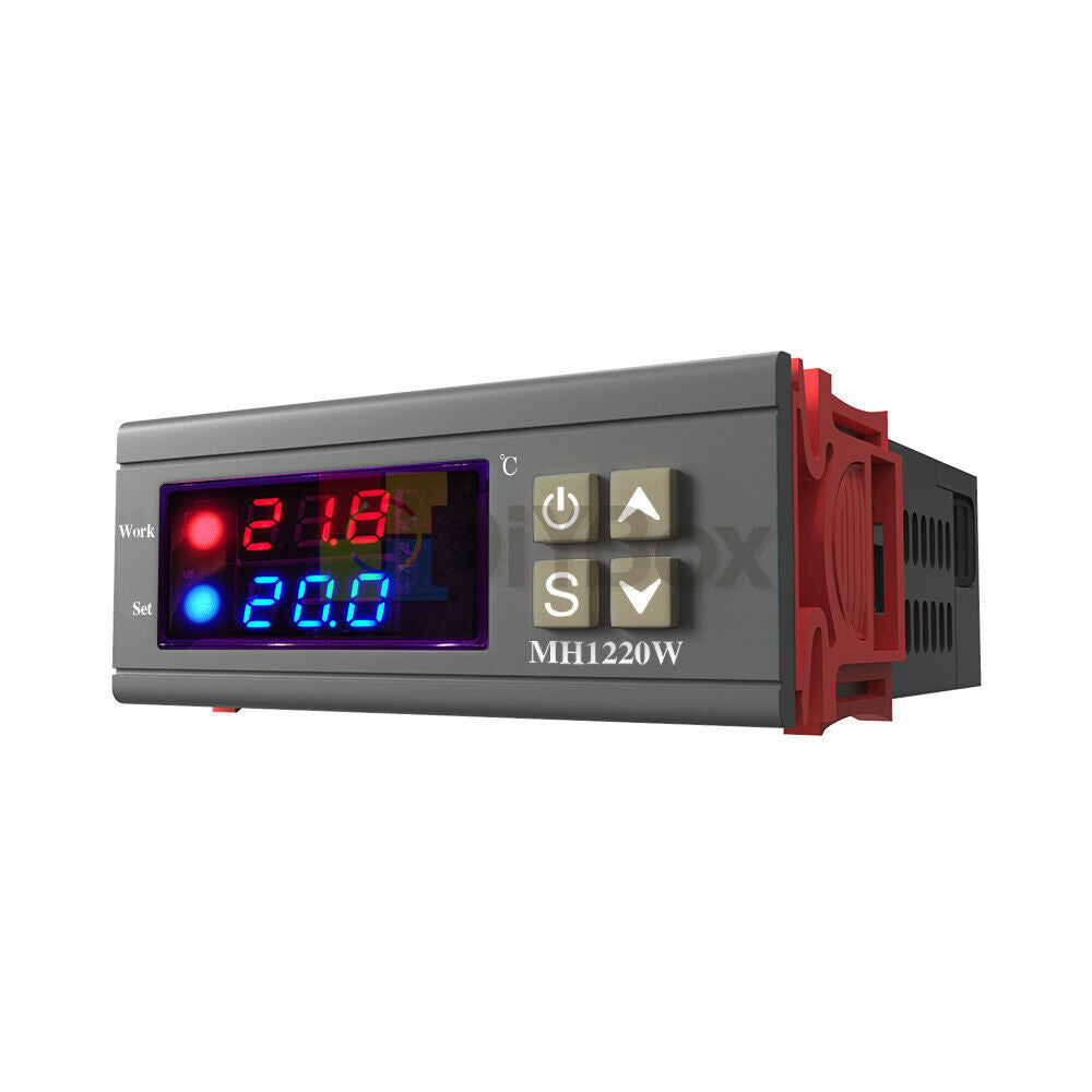 Digital AC 110-220V MH1220W Thermostat 10A Dual Display Temperature Controller