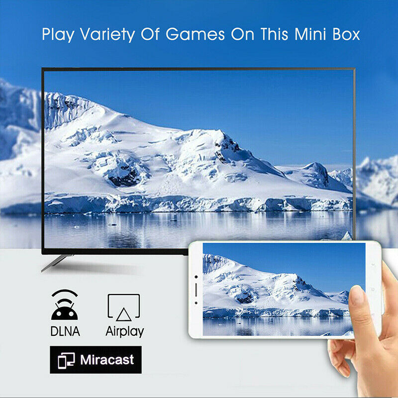 4K H96 MINI H8 1G+8G Android 9.0 2.4G/5G WIFI TV BOX Quad Core Media Streamer