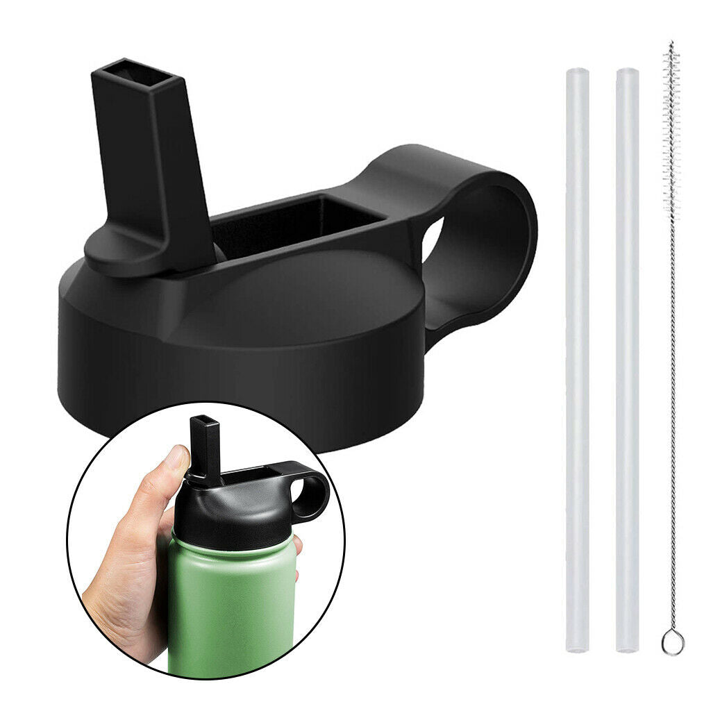 4PCS Straw Lid Flip Top for Wide Mouth Sports Water Bottle Replacement Lids