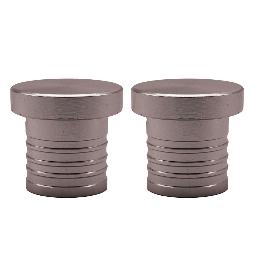 2x 1'' CNC Billet Alloy Bung Hose Blanking Plugs BOV Flange Adapter Pipe