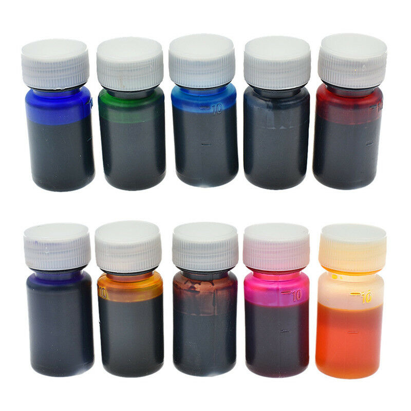 10g/pc Metallic Pigment Liquid Metal Sparkle Shimmer Jewelry Paint 10 Colors