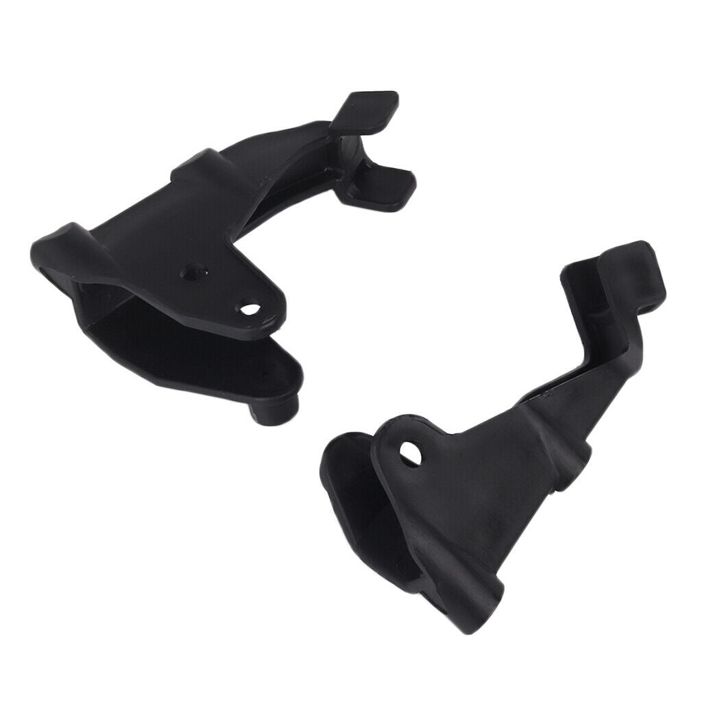 White Left+Right Motorbike Hand Guard Wind Protector Handlebar Deflector Shield