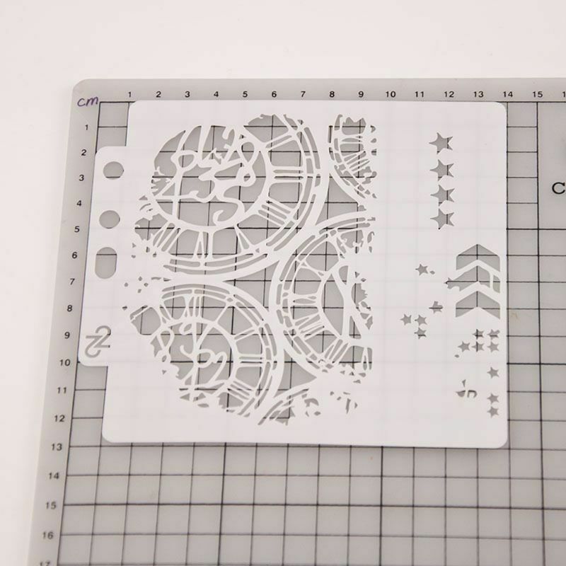 Wheel Stencils Template Painting Scrapbooking Embossing Stamping Album Cards DIY