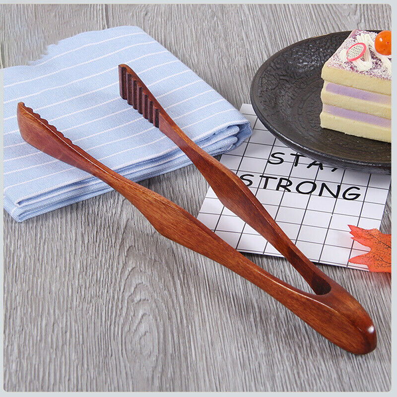 Bamboo Teaware Tea Clips Wood Toast Tong Wooden Toaster Bagel Ton.l8