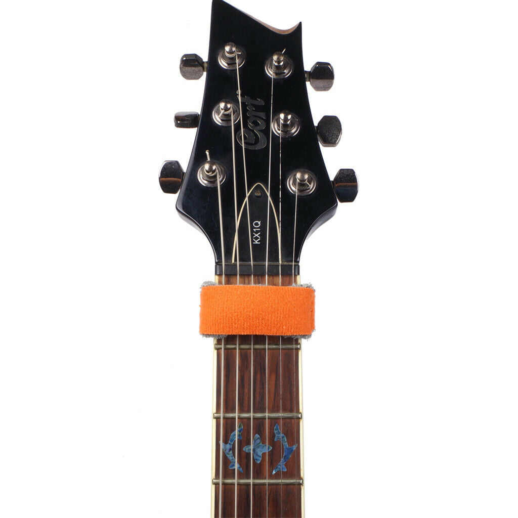 Electric Guitar String Muter Adjustable Dampener Guitar Bass Parts Orange