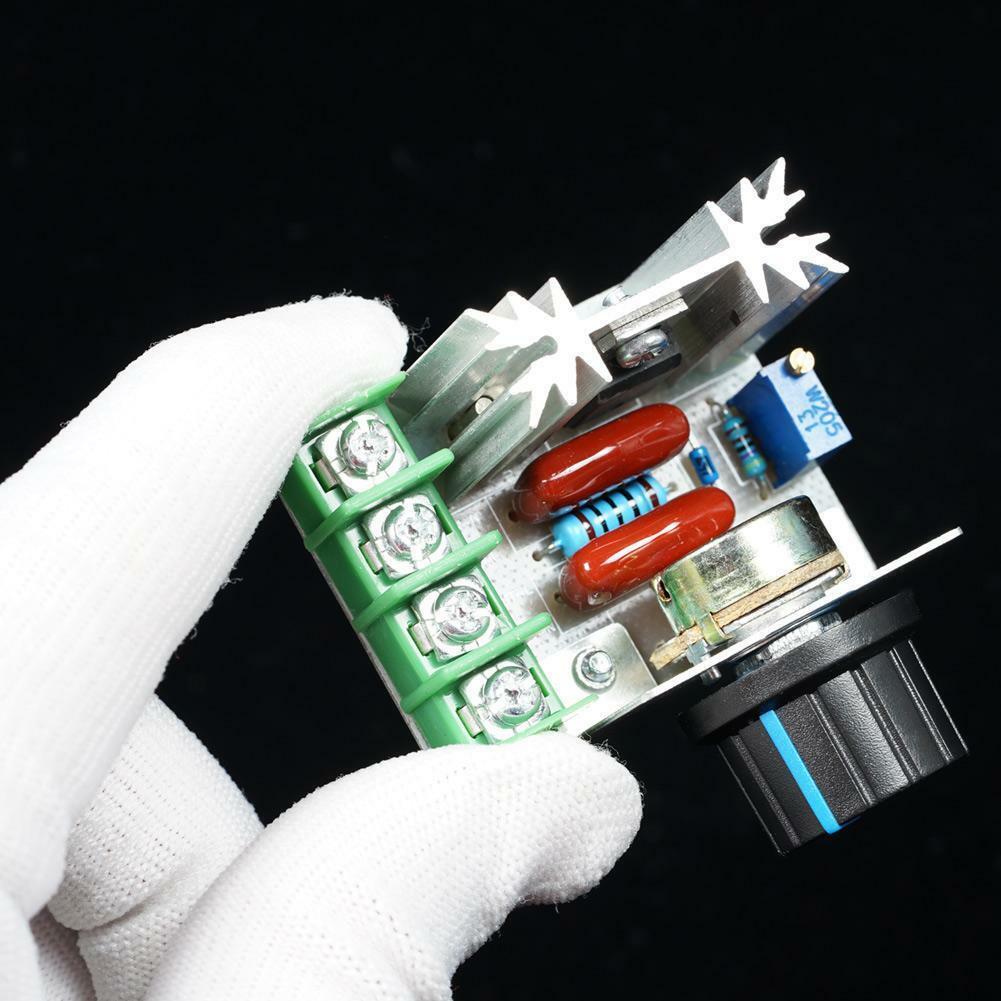 2000W AC 50-220V 25A Adjustable Motor Speed Controller Voltage Regulator PWM  WF