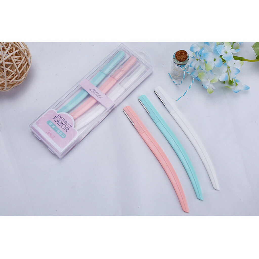 3 Women Eyebrow Shaper Razor Shaver Blade Trimmer Brow Shaping Beauty Tool