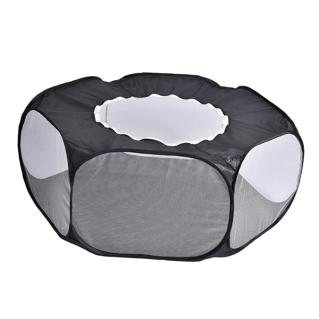 Small Animals Pen Cage Hamster Rabbit Chinchilla Gerbil Hedgehog Black