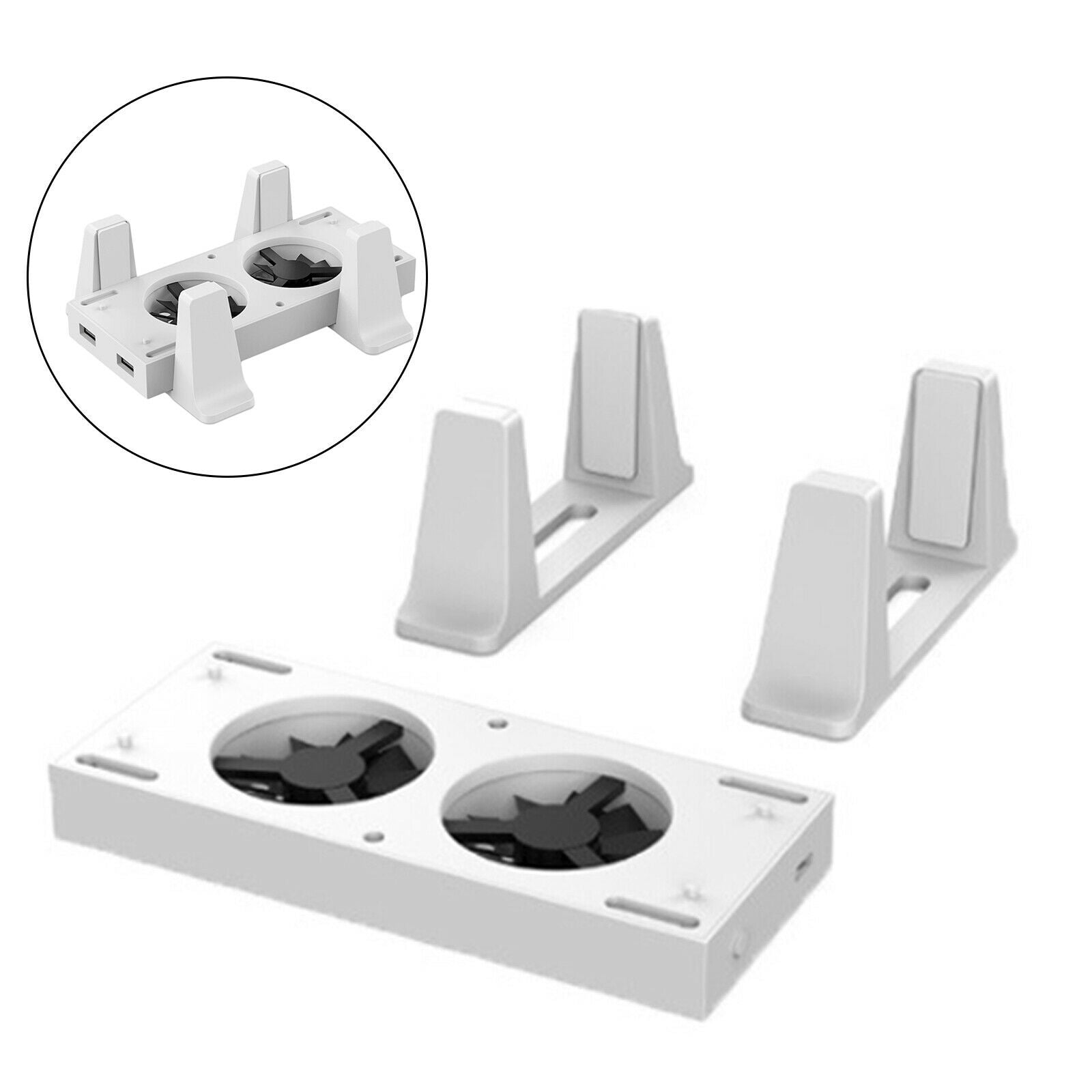 Vertical Stand for Xbox Series S Console w/ Cooling Fan 3 Modes Rotate Speed