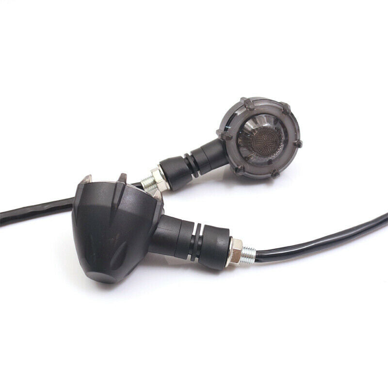 2PCS Motorcycle Daytime Turn Signal High-bright LED Light Running Lamp M10 Screw