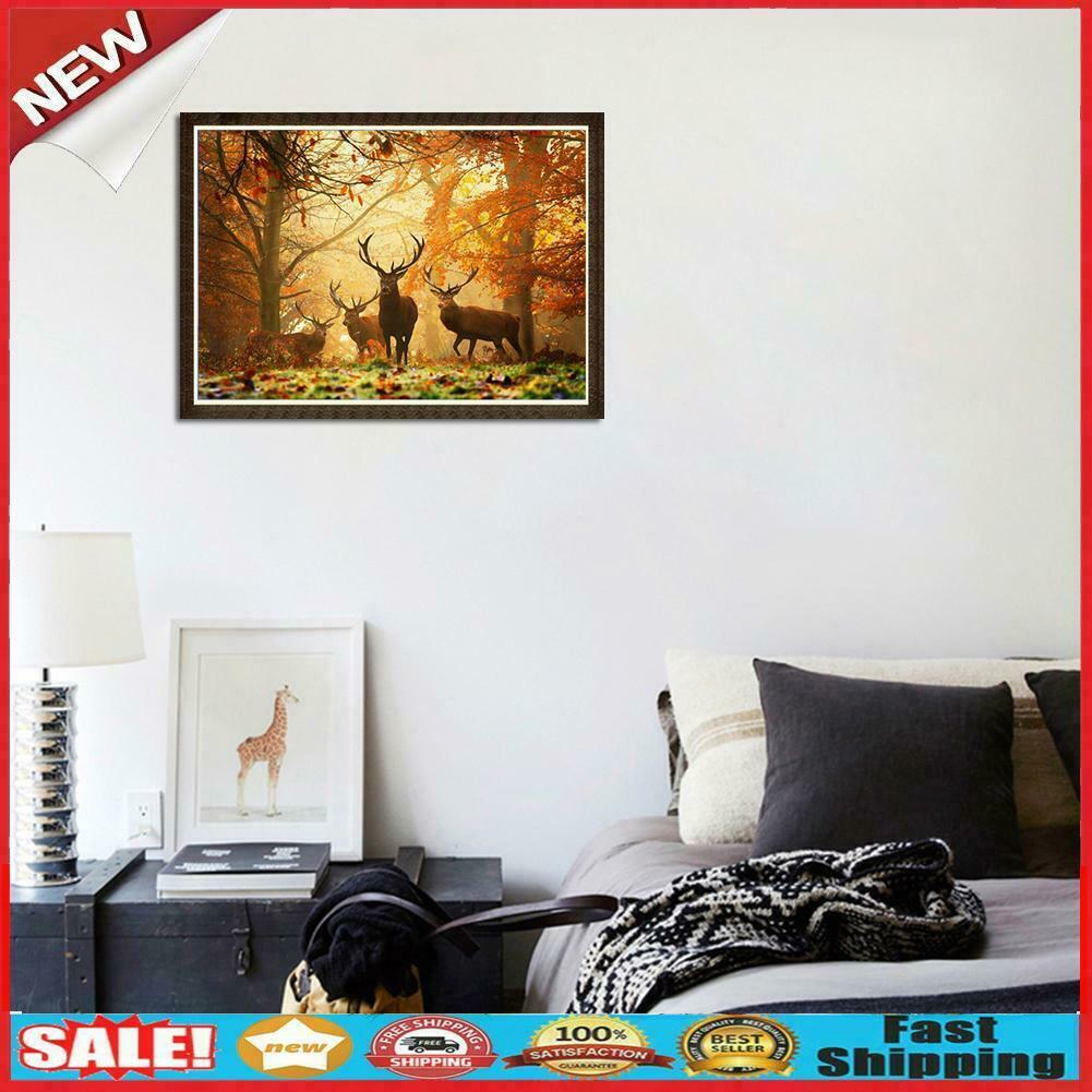 Cute Deer DIY Diamond Painting Embroid Full Drill Cross Stitch Mosaic Kits @