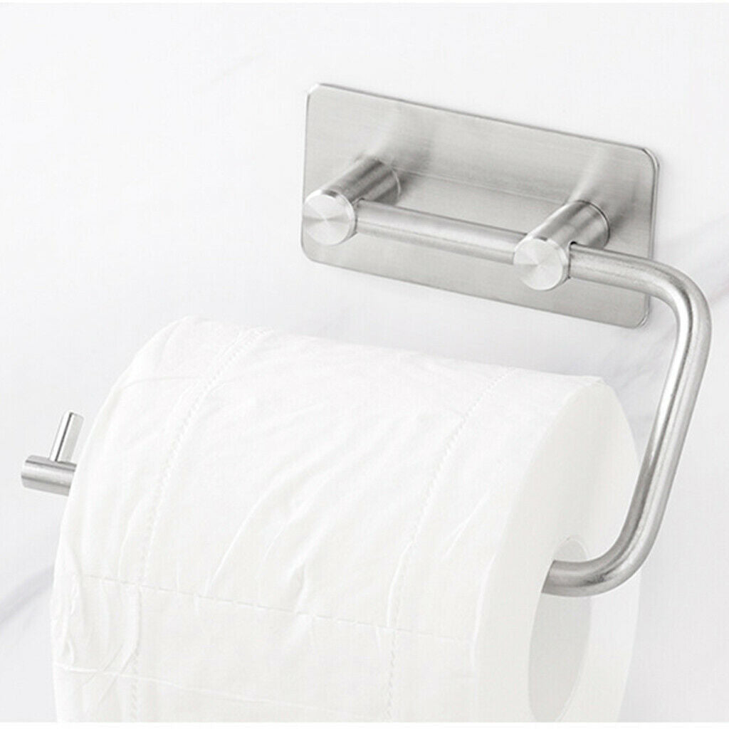 304 Stainless Steel Self-adhesive Paper Towel Holder Toilet Roll Holder