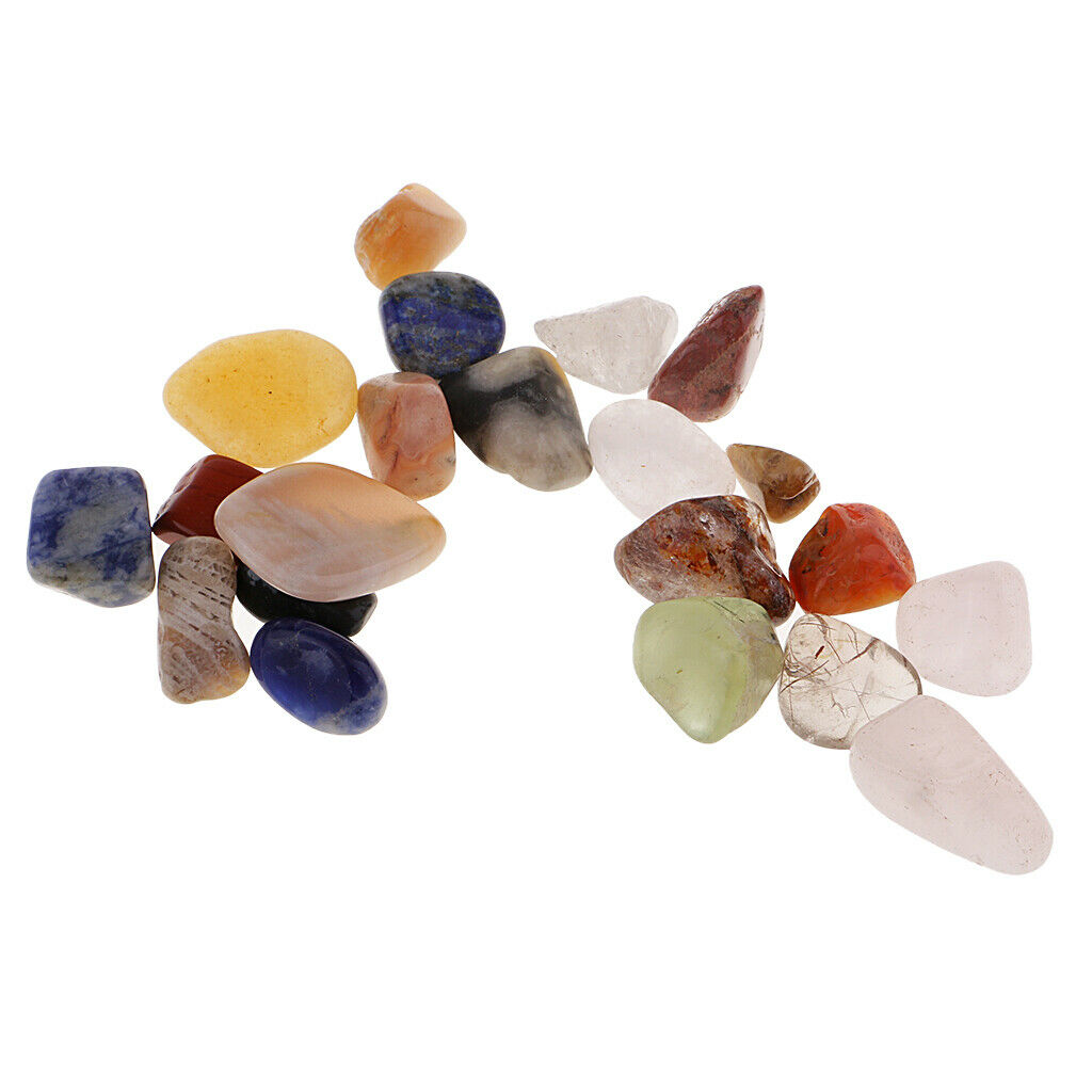 1 Piece Pattern Collection Box (21 Pieces Crystal Stones) For Terrarium Aquarium