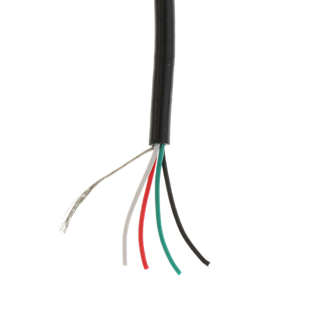 4x Practical 4 Core Guitar Bass Connection Electricity Wire, 100cm/39.37inch