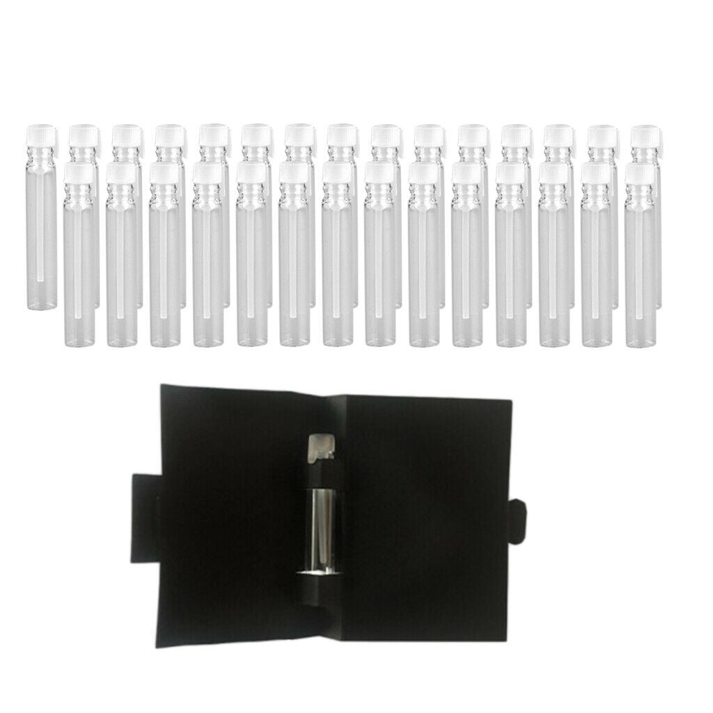 30 Pieces Empty Clear Perfume Sample Dropper Bottles Refillable Oils Vials