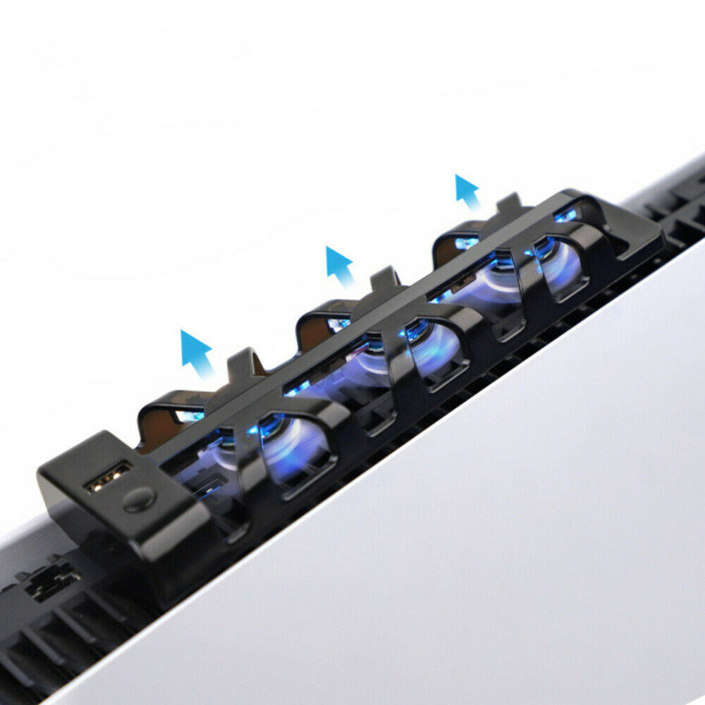 For PS5 Console Cooler Fans LED Indicator for Sony PS5 Console Cooling Cooler
