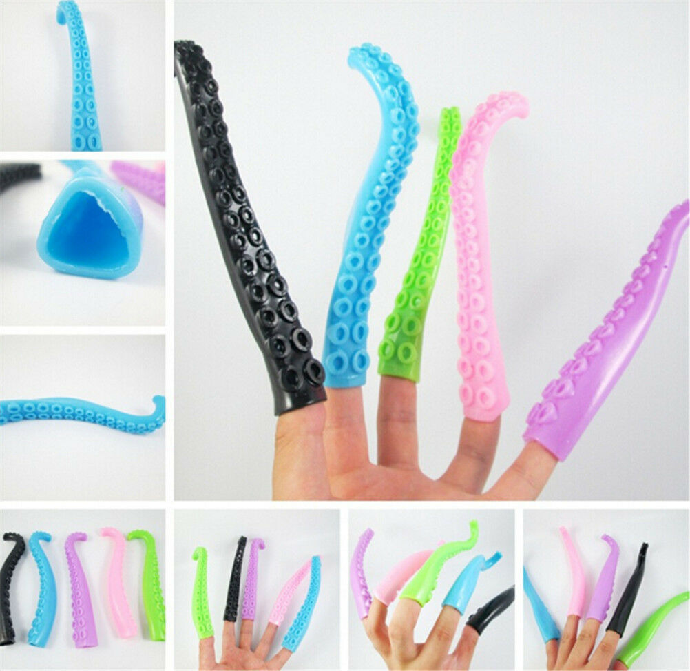 Environment Friendly Octopus Tentacles Finger Puppet Story Mini Finger To.l8