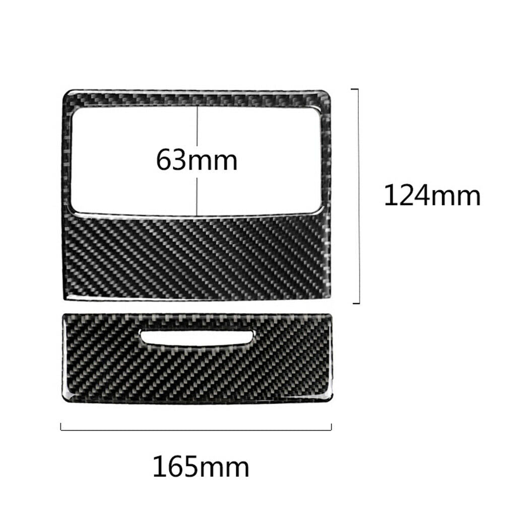 Carbon Fiber Car Rear Seat Air Conditioning Vent Cover Panel Trim  For  E90