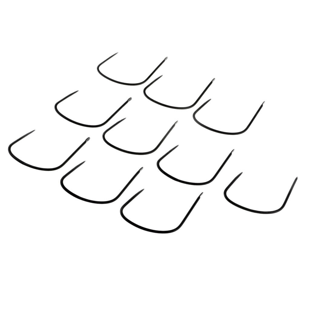 10pcs Thicken Steel Fishing Hooks Big Game Large Size Hooks for Sea Fishing