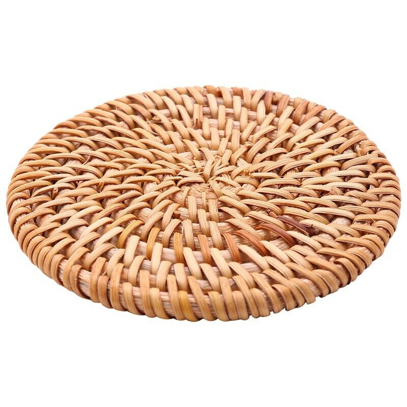 6Pcs/ Drink Coasters Set For Kungfu Tea Accessories Round Tableware Placemat DM4