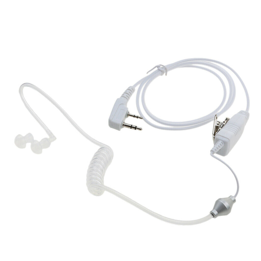 2 Piece Covert Air Acoustic Tube Earpiece Earphone for Baofeng 2 Pin Radio