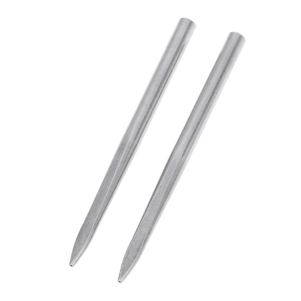 4pcs Flat Head Steel Needle   Fid Tool Lacing Stitching Needles 5mm