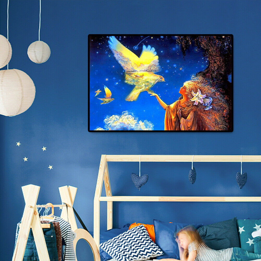 1000pcs DIY Girl and Pigeon Jigsaw Puzzle Children Adults Picture Toys Gift @