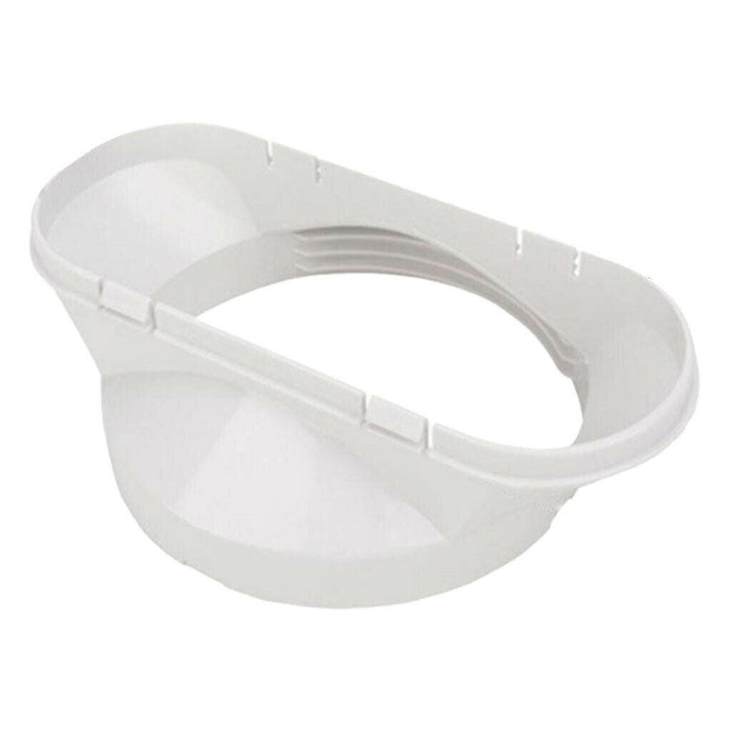 Exhaust Duct Connector for Air Conditioner Pipe Adapter Extension Flat Mouth