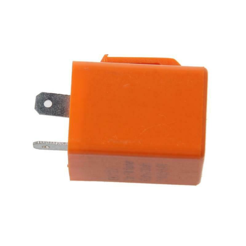 12V 2 Pin Motorcycle Blinker Adjustable LED Flasher Relay Turn Signal Indicator