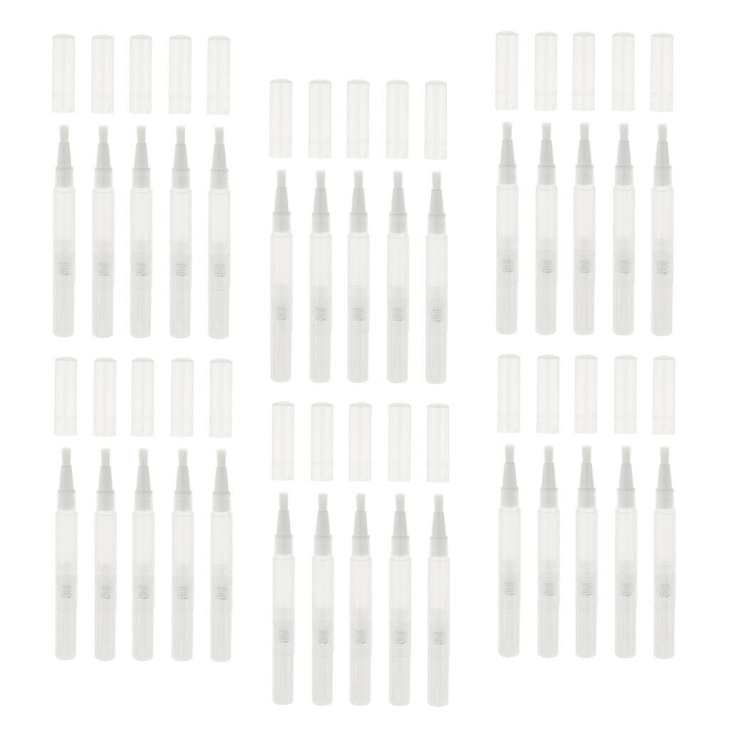 30 Pieces Empty Clear Makeup  Pen Refillable Cuticle Oil Tubes Set