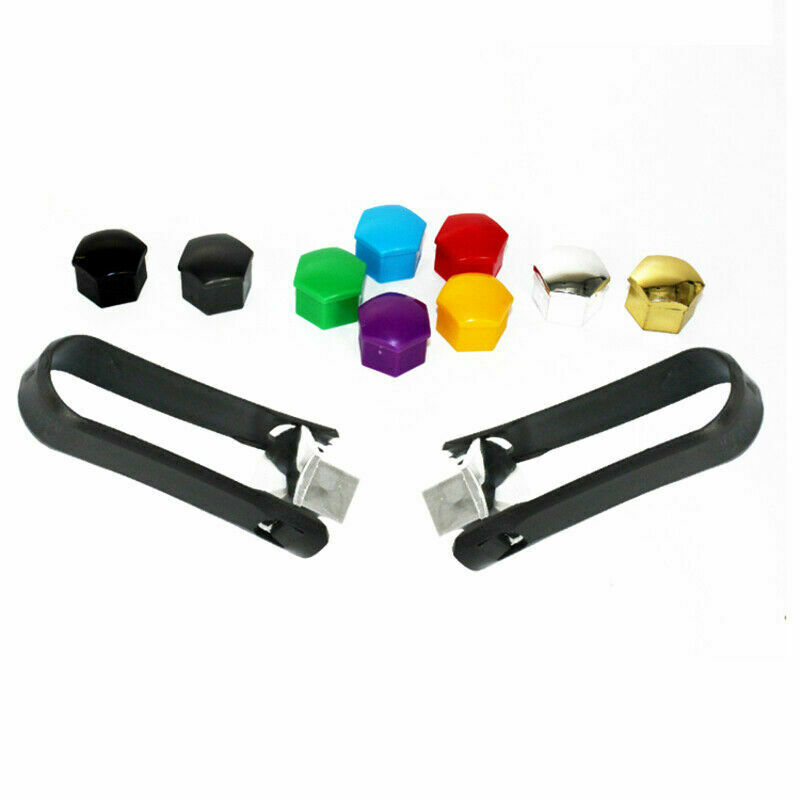 105Pcs Plastic Car Wheel Nut Bolt Cover Caps Lug Dustproff Bolt Rims Tire 17mm