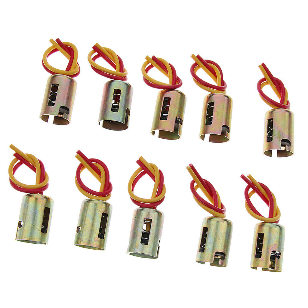10PCS Replacement BAY15D LED Light Extension Wiring Harness Socket Connector