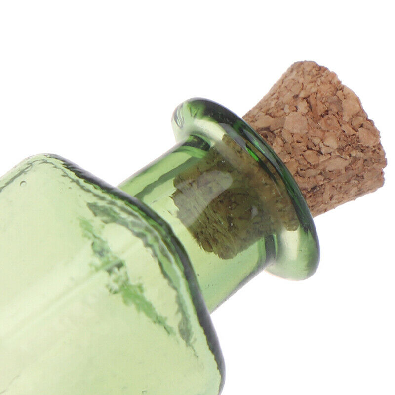 Mini Glass Color Bottles With Stopper Cork Rectangle DIY Little Bottle Xmas D TH