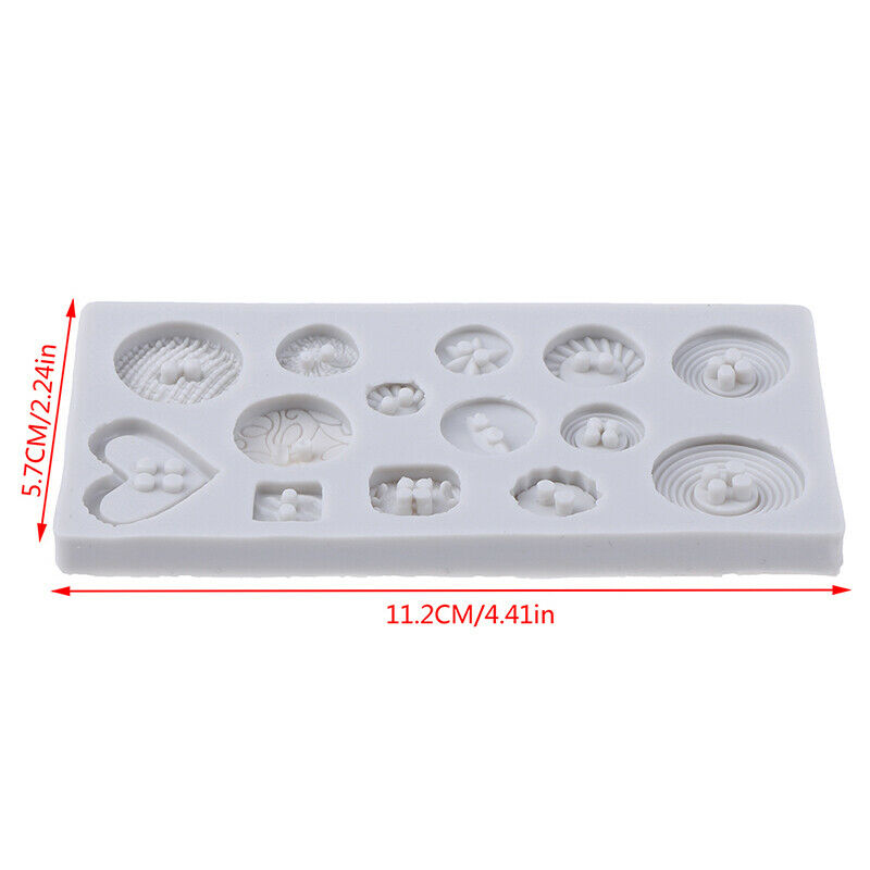 Silicone Button Shapes Cake Mould DIY Fondant Chocolate Cookie Ice Silico.l8