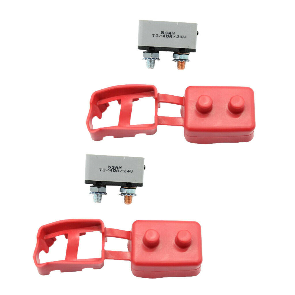 2pc 24V 40A Circuit Breaker Manual Circuit Breaker Circuit Breaker For Audio