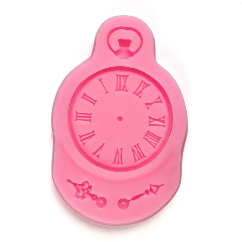 Cake Decorating Tools Watches And Clocks Cartoon Liquid Fondant Cake Mold DiBDA