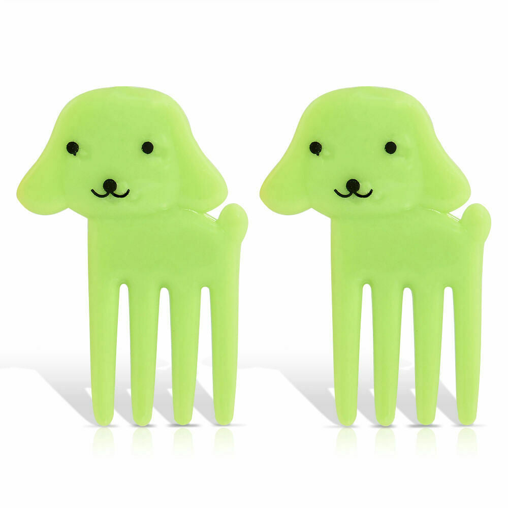 10x Mini Kids' Animal Food Fruit Picks Forks Lunch Box Accessory Decor Tools