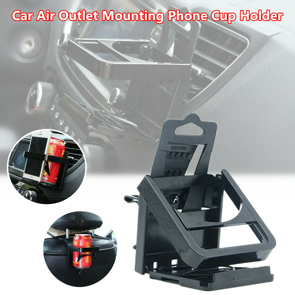 Mobile Phone Rack for Car Air Outlet Mounting Beverage Rack Foldable Cup Holder
