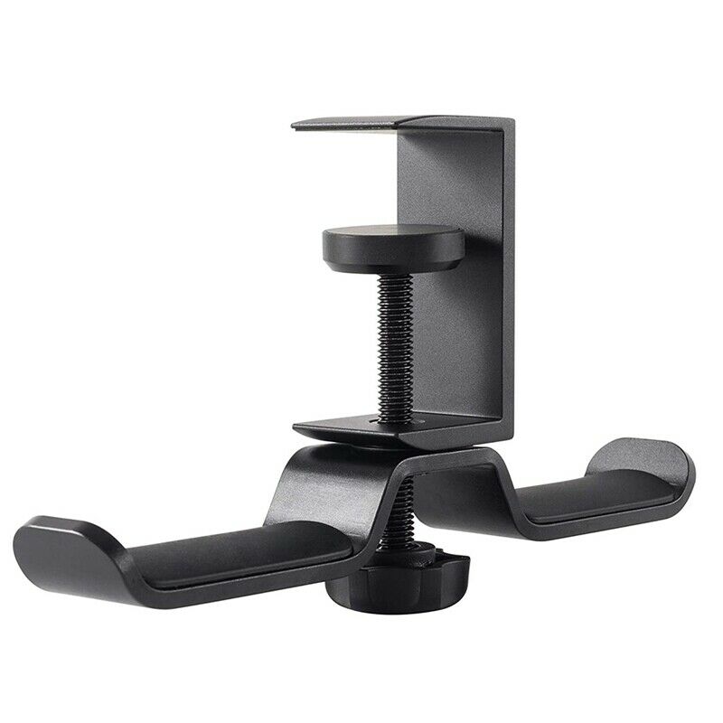 Dual Headphone Stand Under Desk, Universal PC Gaming Desk Headphone Hanger, R2R3
