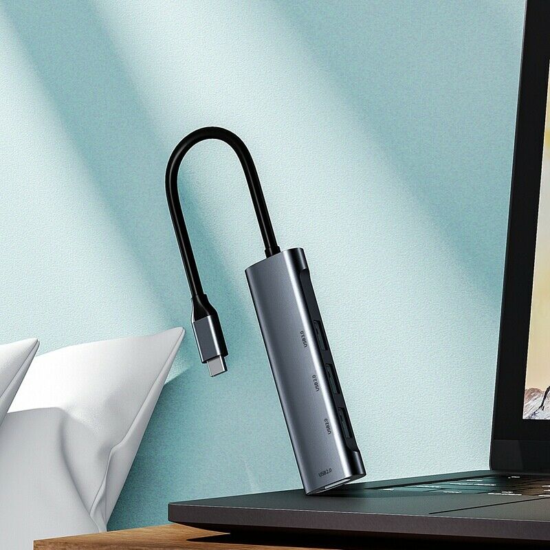 4 in 1 Type-C HUB to 4-Port USB Splitter USB3.0X1 and USB2.0X3 Docking StationY6