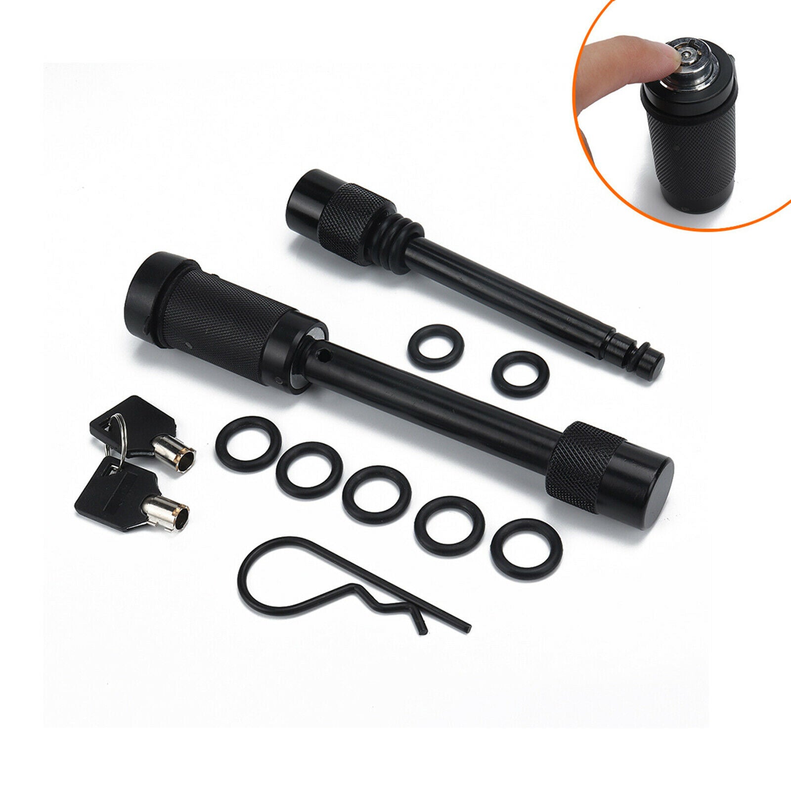 Sturdy Trailer Hitch Lock Pin Set 5/8 and 1/2Inch Anti-Rattle Easy to use